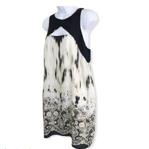 SOLD UO Silence Noise Dress Black Cream Sleeveless